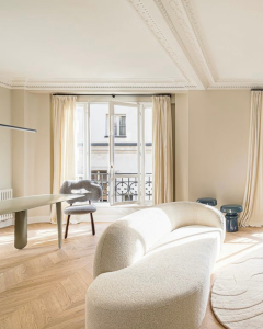 Salon appartement parisien Bellechasse architecte interieur passion