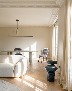 Salon appartement parisien Bellechasse architecte dinterieur